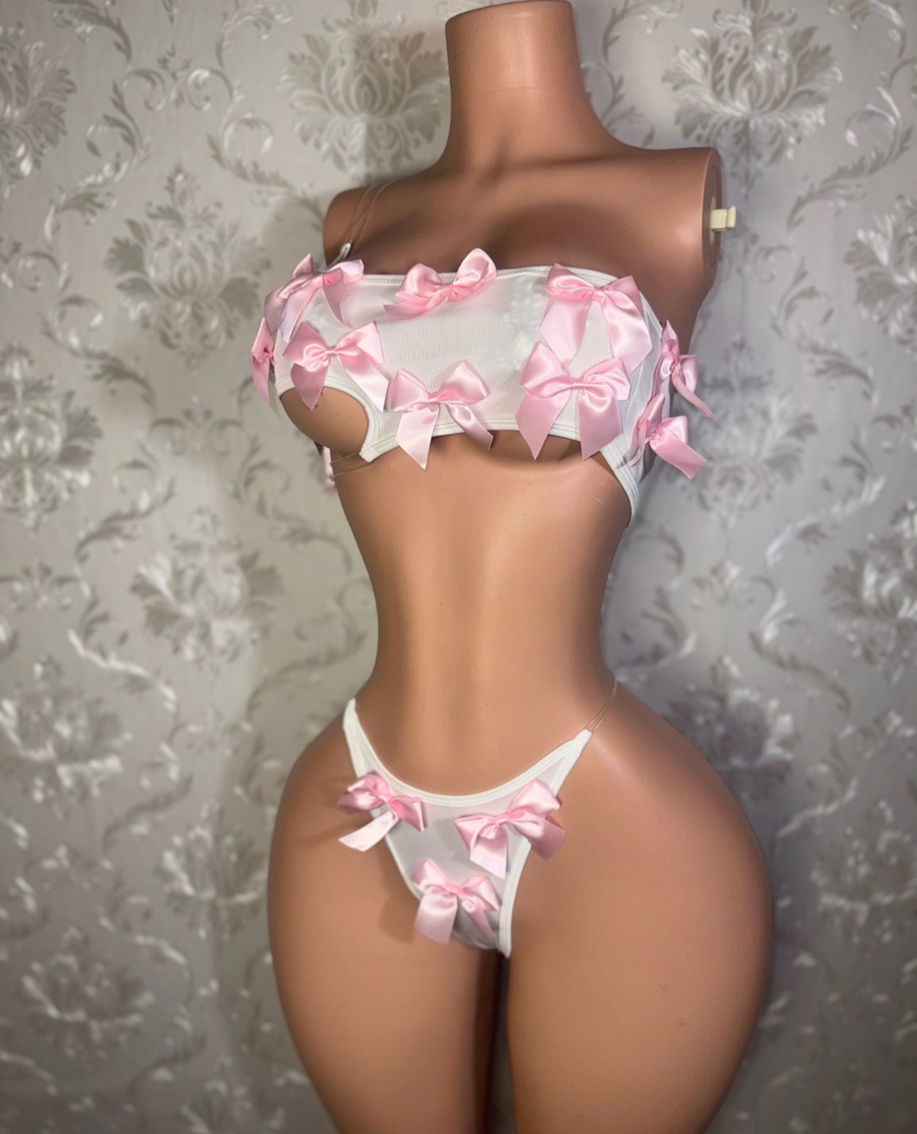 Mylk Asymmetrical 2 Piece Set with Bows