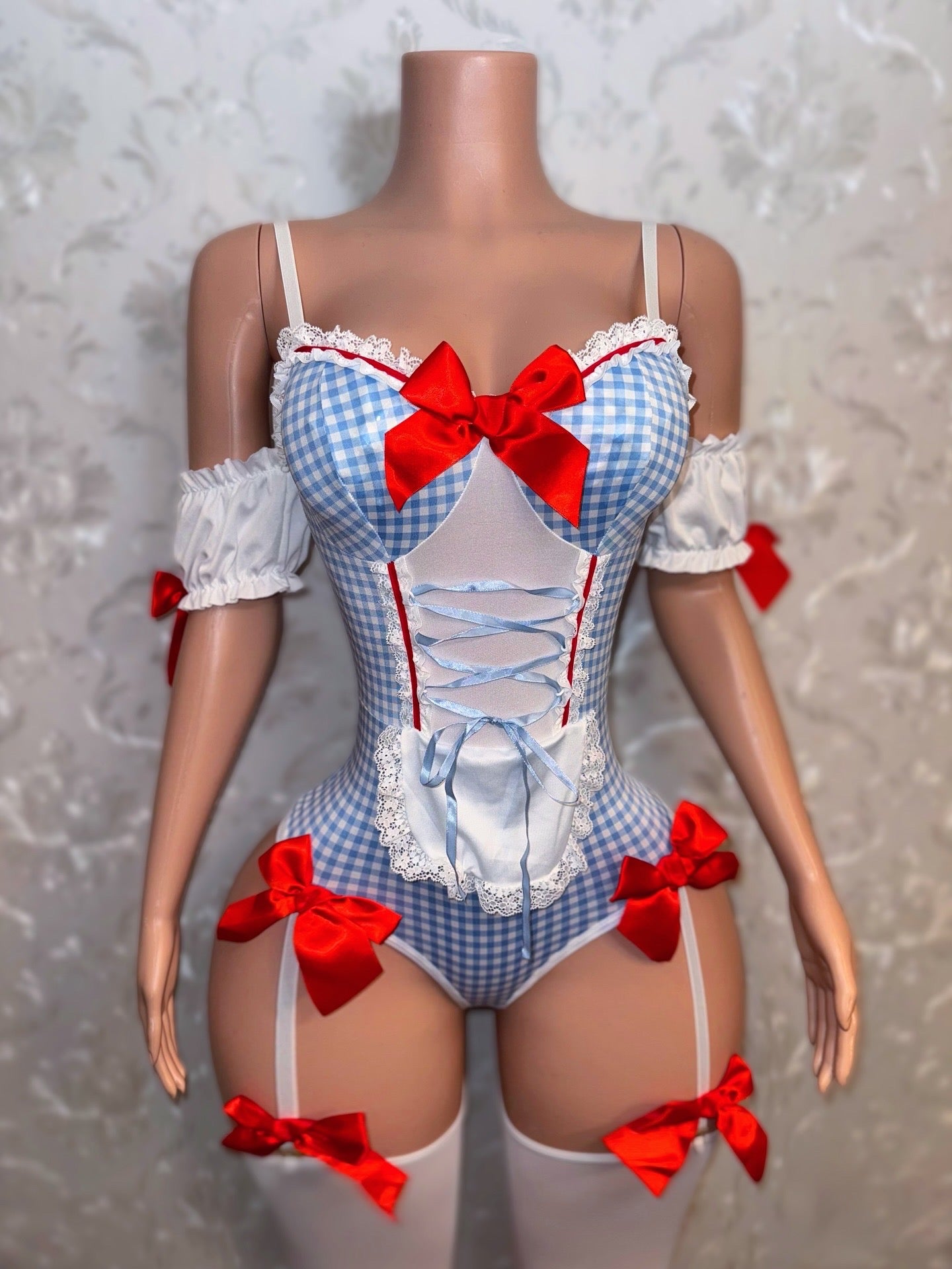 Dorothy Costume 4 Piece Set Includes Headband