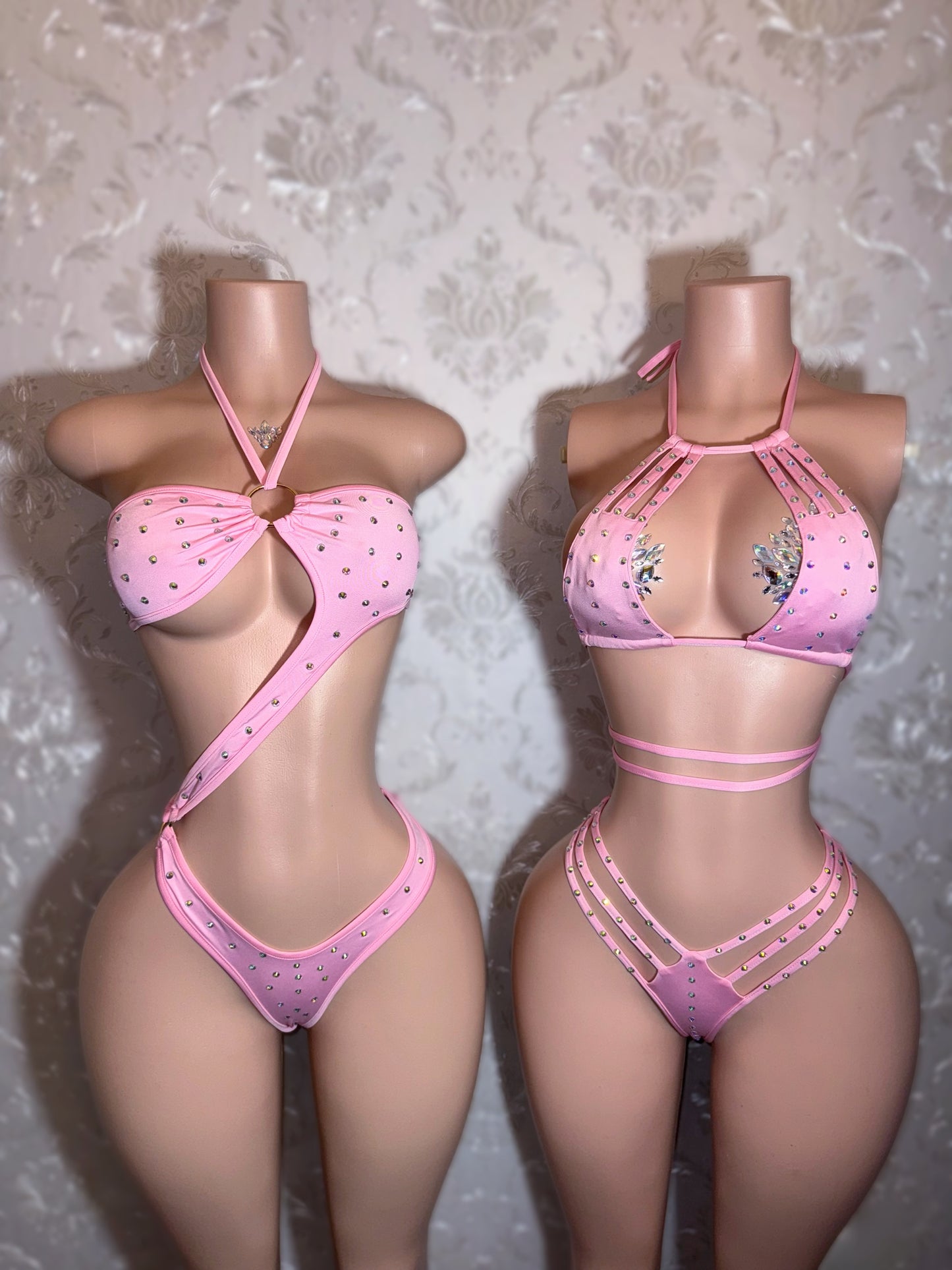 Karina — Rhinestone 2 Piece Fits XS-M