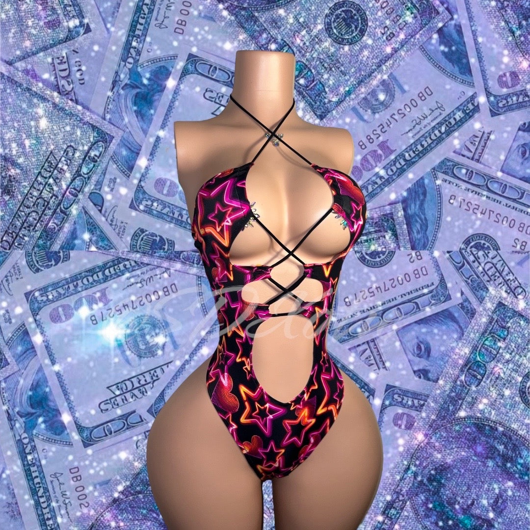 Startender Original — Hearts and Stars Strappy One Piece
