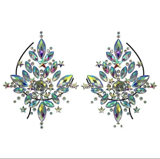 Crystal Pasties Starburst Traditional with Stars