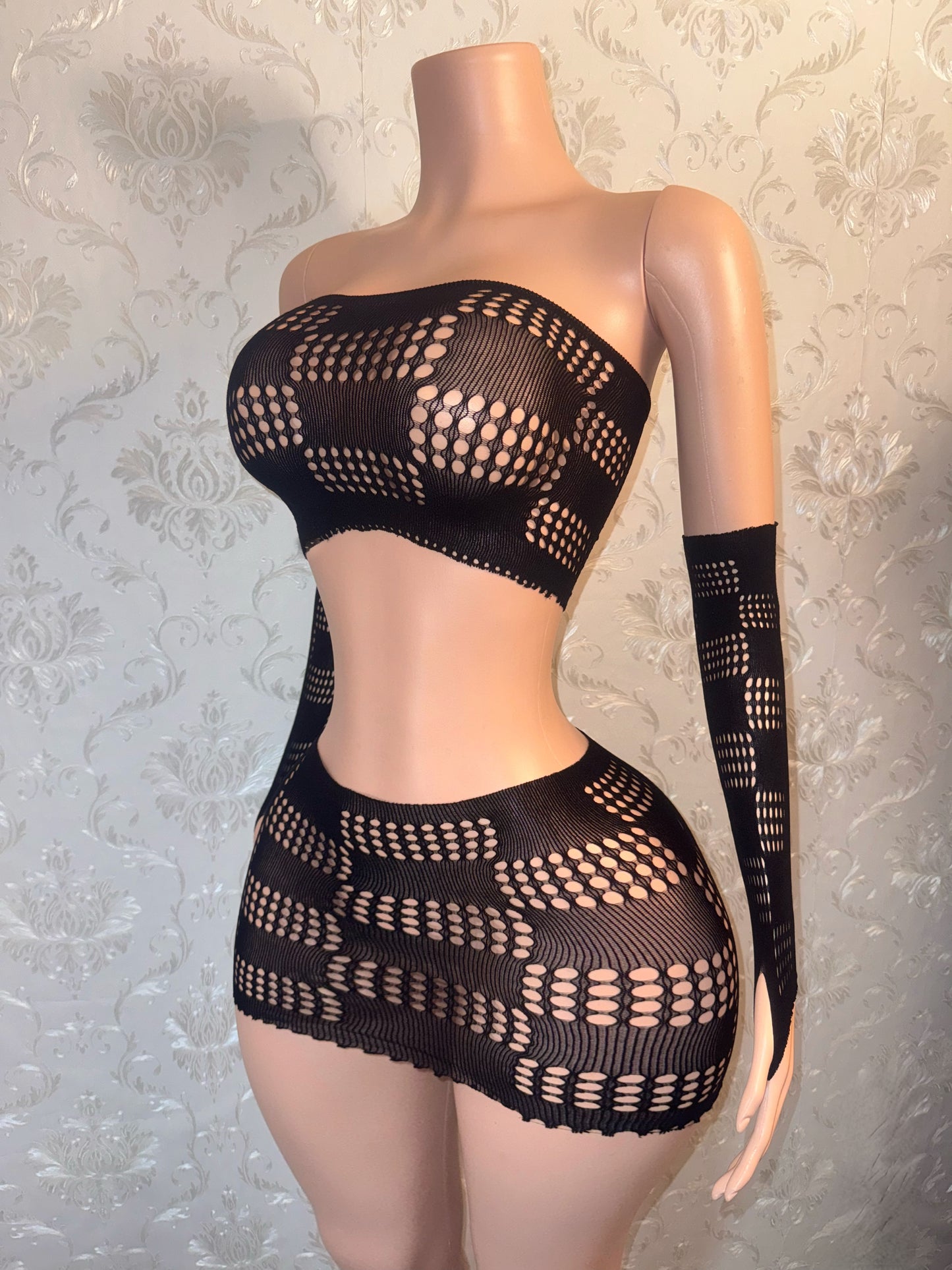 Passenger Princess Checkered Bandeau Skirt Set Fits XS-L