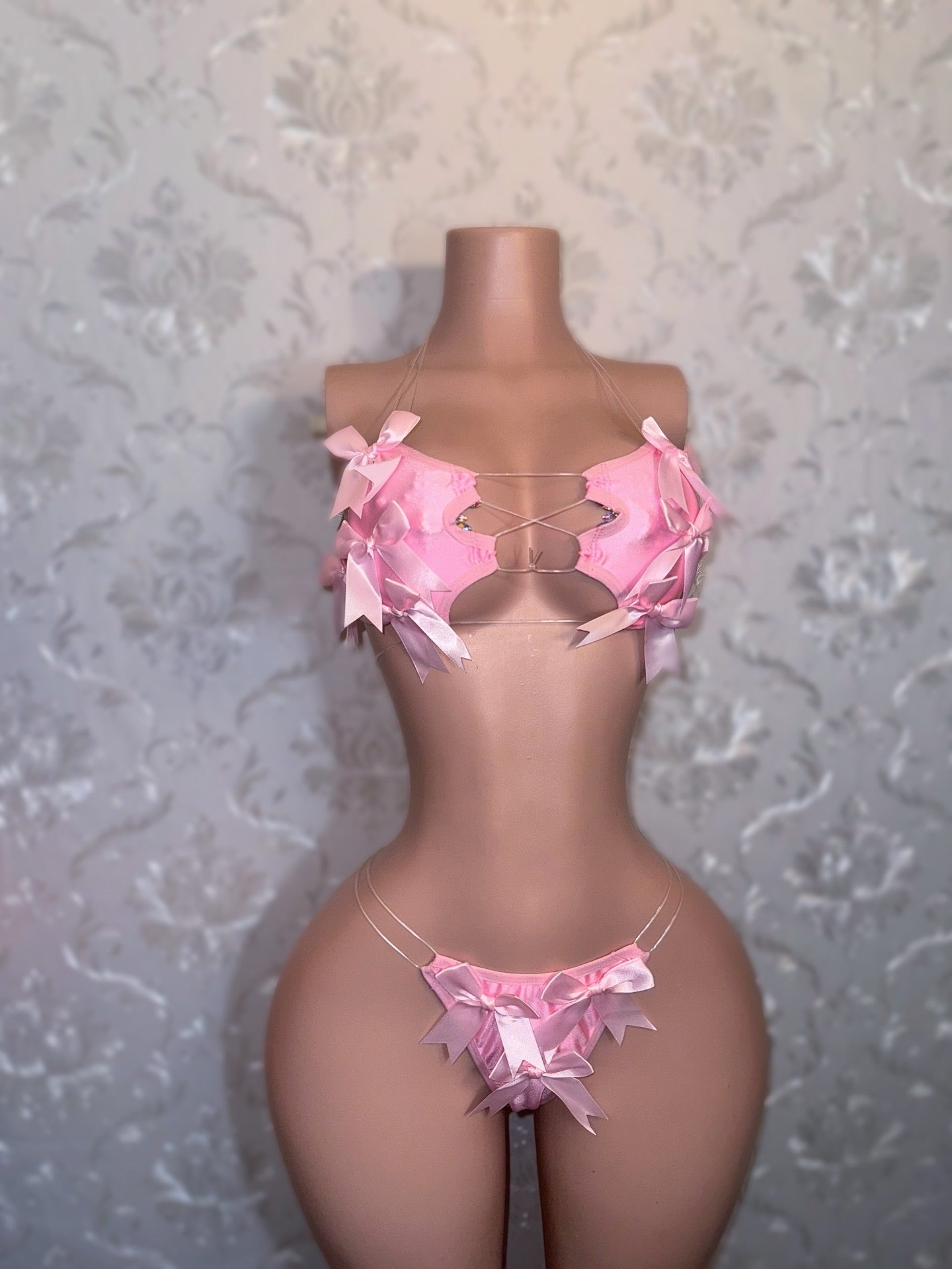 Lil Ho Peep 2 Extra Bows 2 Piece Bikini Set