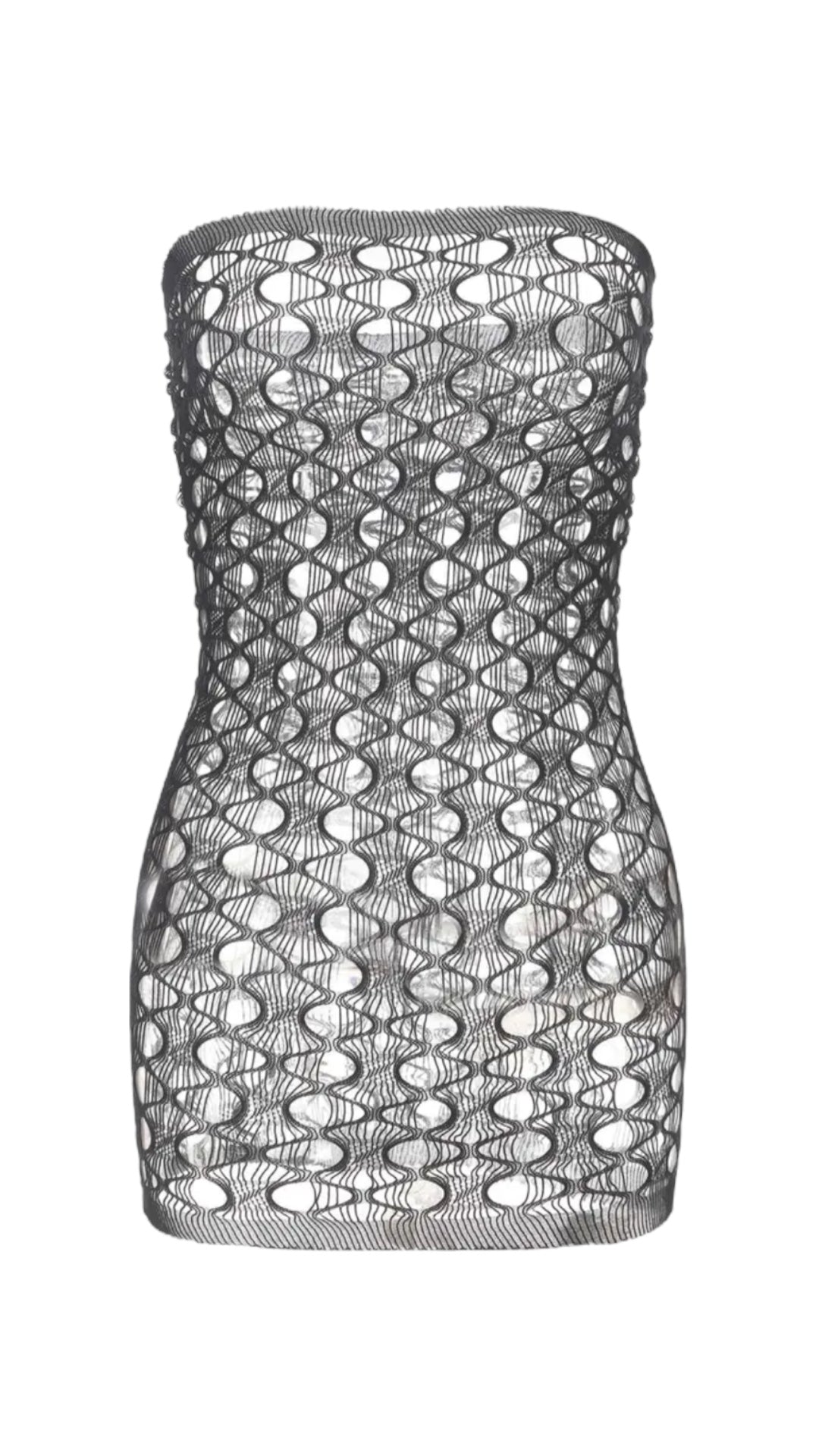 Shyla — Curvy Fishnet Dress Fits All Sizes
