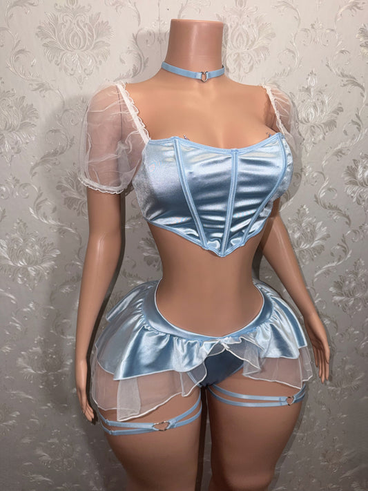 Glass Slipper Princess Costume 5 Piece Set