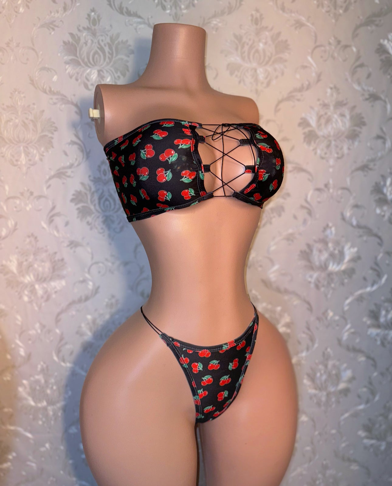 Cherry Bomb — Bandeau Cherry Bikini