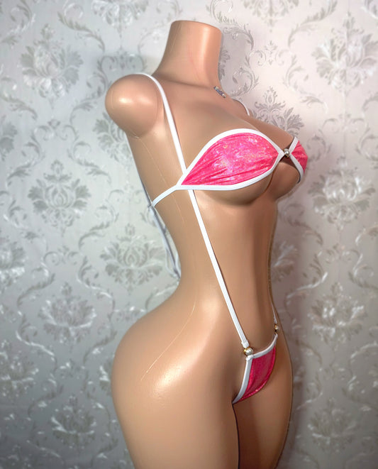 Yailin x SD Xotic Swim Slingshot Bandeau Bikini