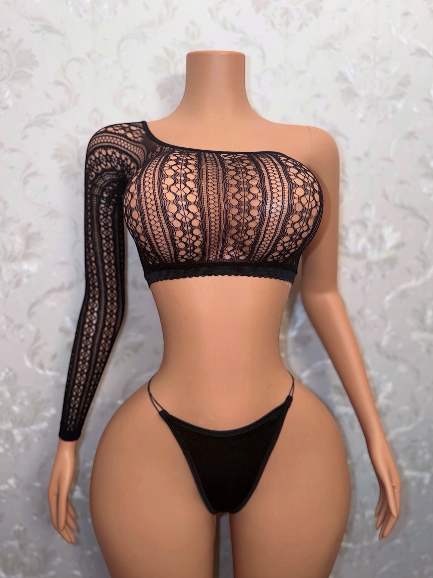 Mandala 3 Piece Fishnet Skirt Set Fits XS-L