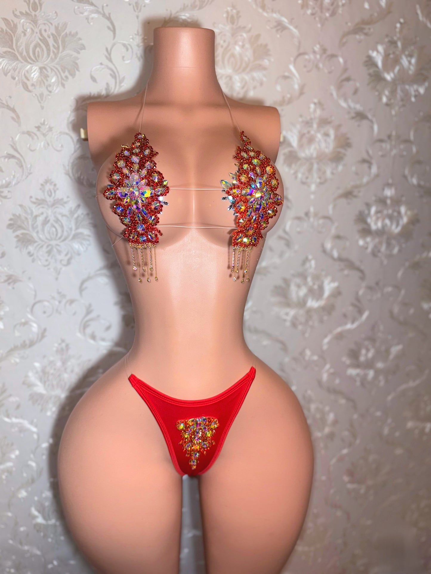 High Priestess — Red & Gold Birthday Set