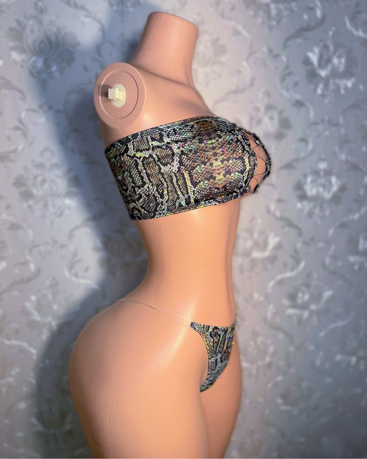 Calypso — Bandeau Bikini Snakeskin 2 Piece