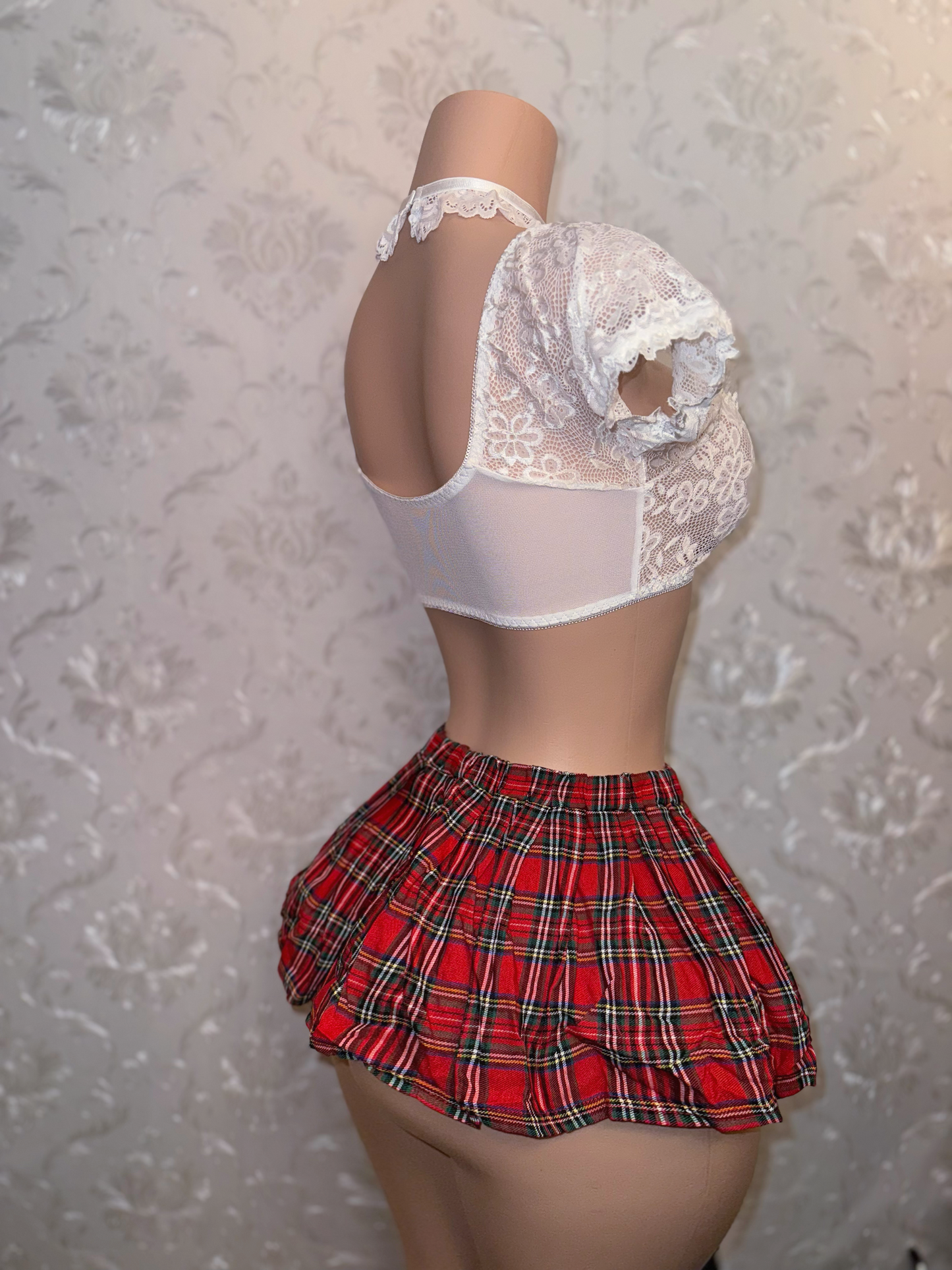 Teacher’s Pet 4 Piece School Girl Costume With Thong