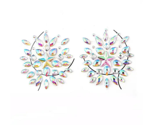 Crystal Pasties Center Star Wide Spread