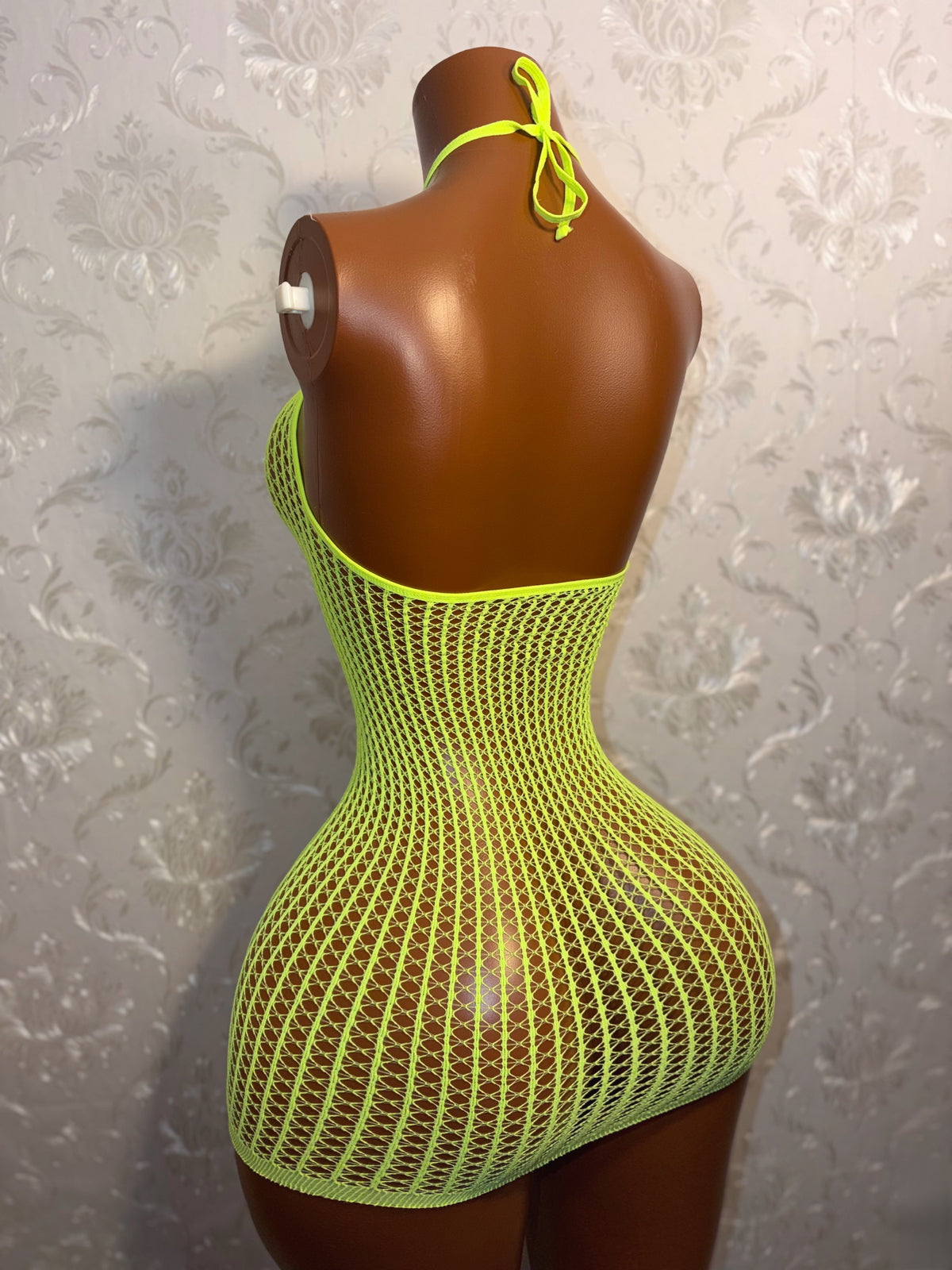 Serena Fishnet Dress Fits XS-XL