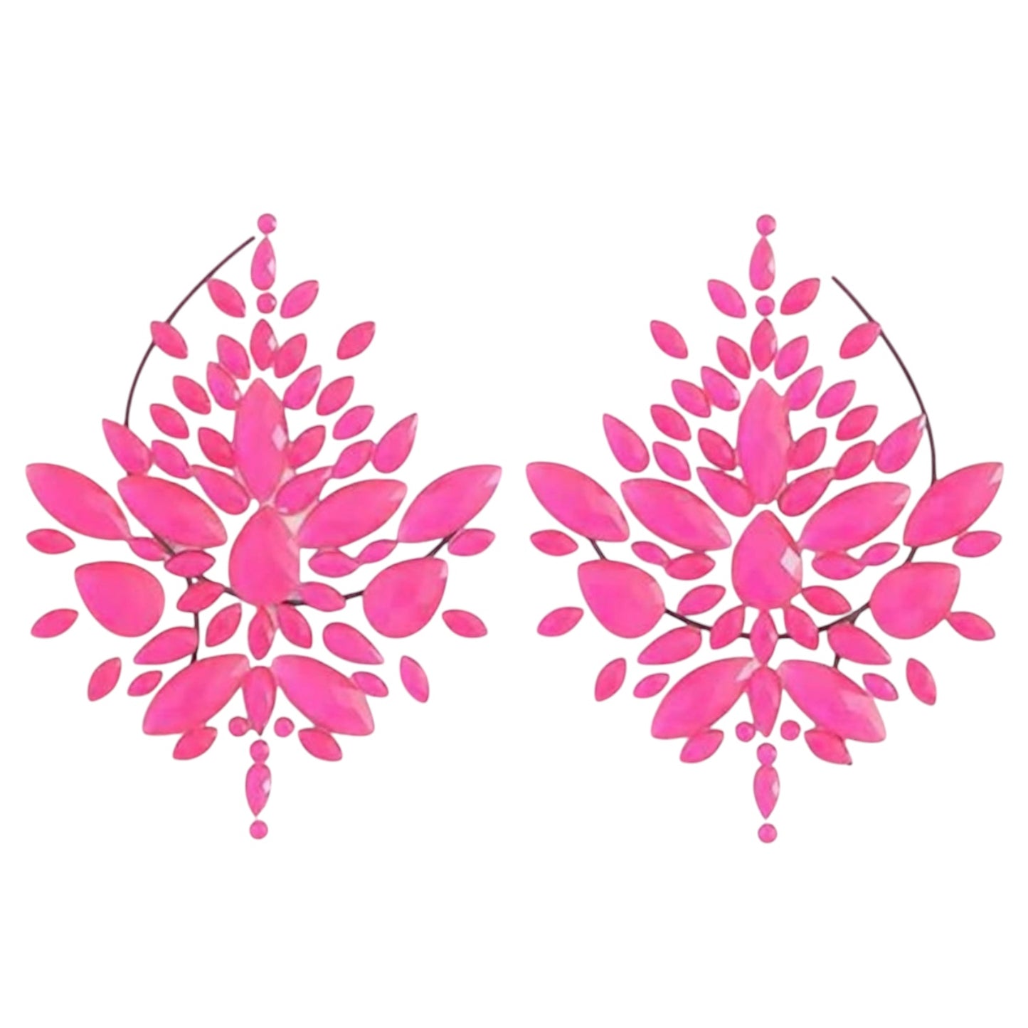 Hot Pink Crystal Gem Traditional Pasties