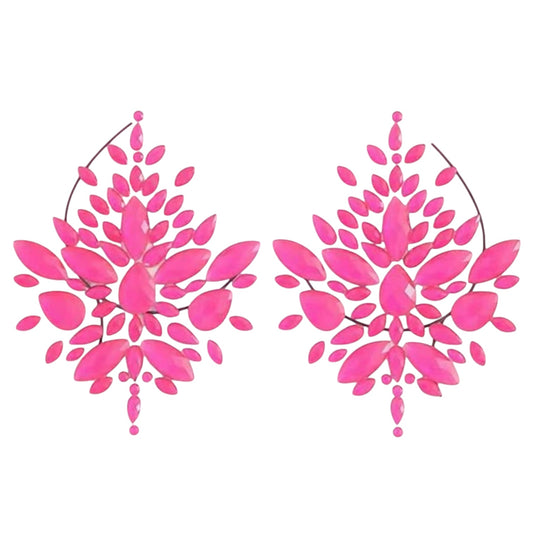 Hot Pink Crystal Gem Traditional Pasties