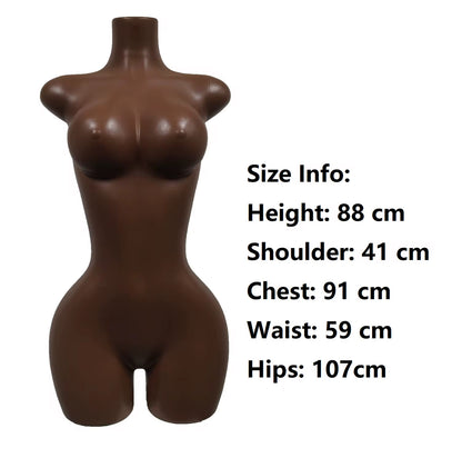 Half Body Coffee Brown Mannequin Wholesale
