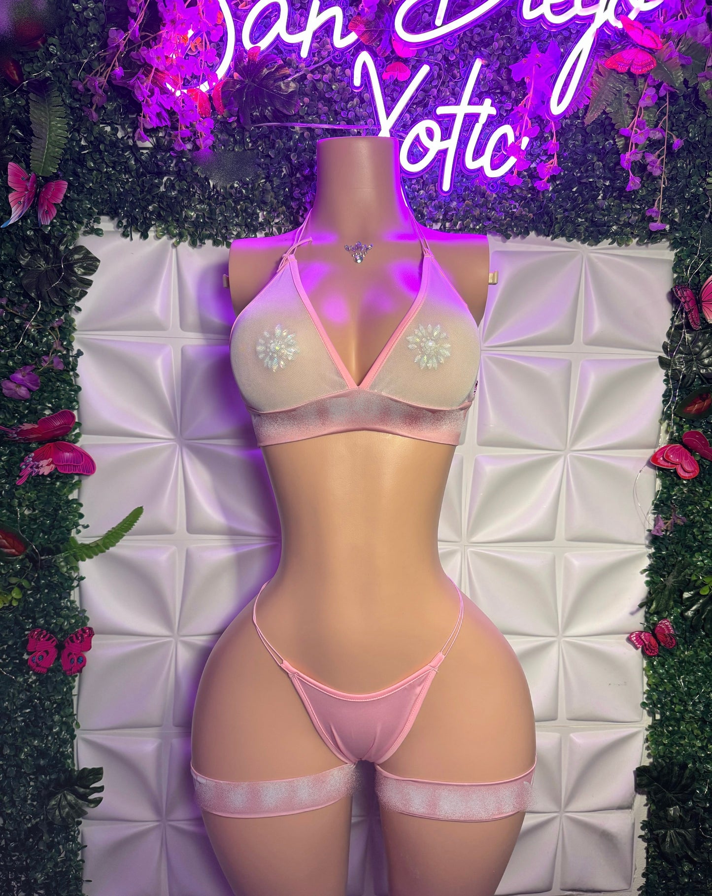 PlayGirl — Bunny Mesh 4 Piece Set (email/dm for more photos)