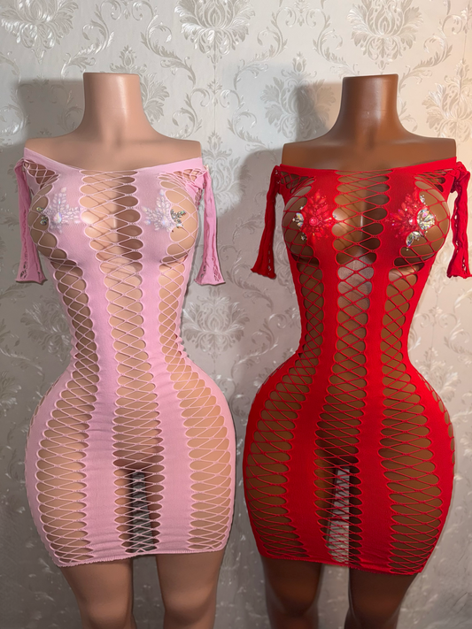 Giana — Fishnet Dress