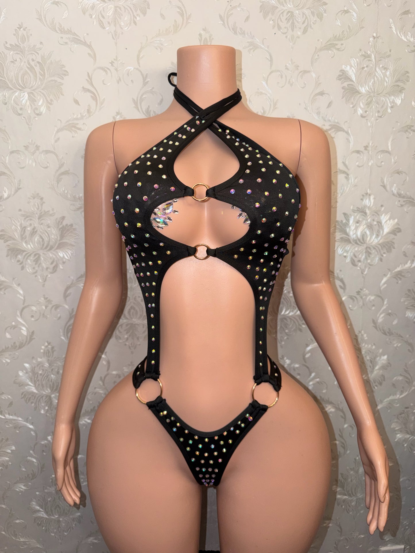 Shadé Rhinestone One Piece Fits S-M