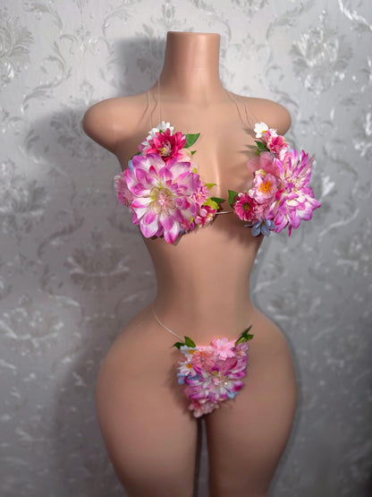 Eden Hyper-Realistic 3D Floral Bikini [Custom 1 of A Kind Remakes Only]