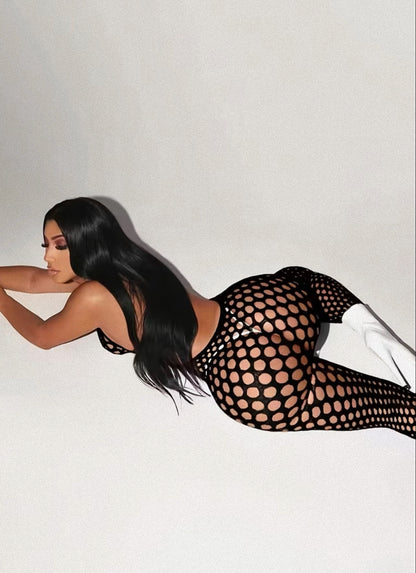 Suki Fishnet Bodystocking Fits XS-L