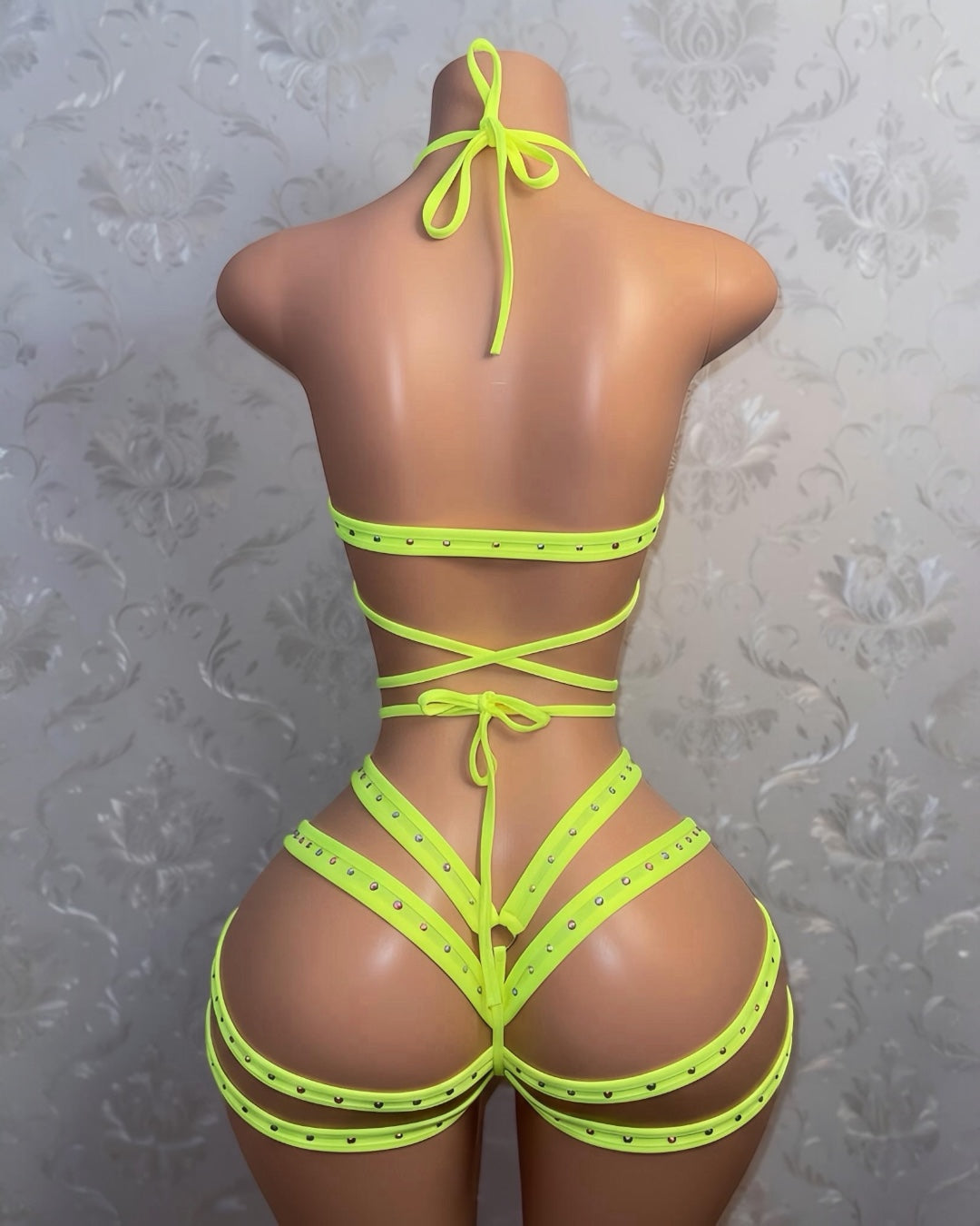 Georgia Peach Booty Cage Shorts Set Fits S-L