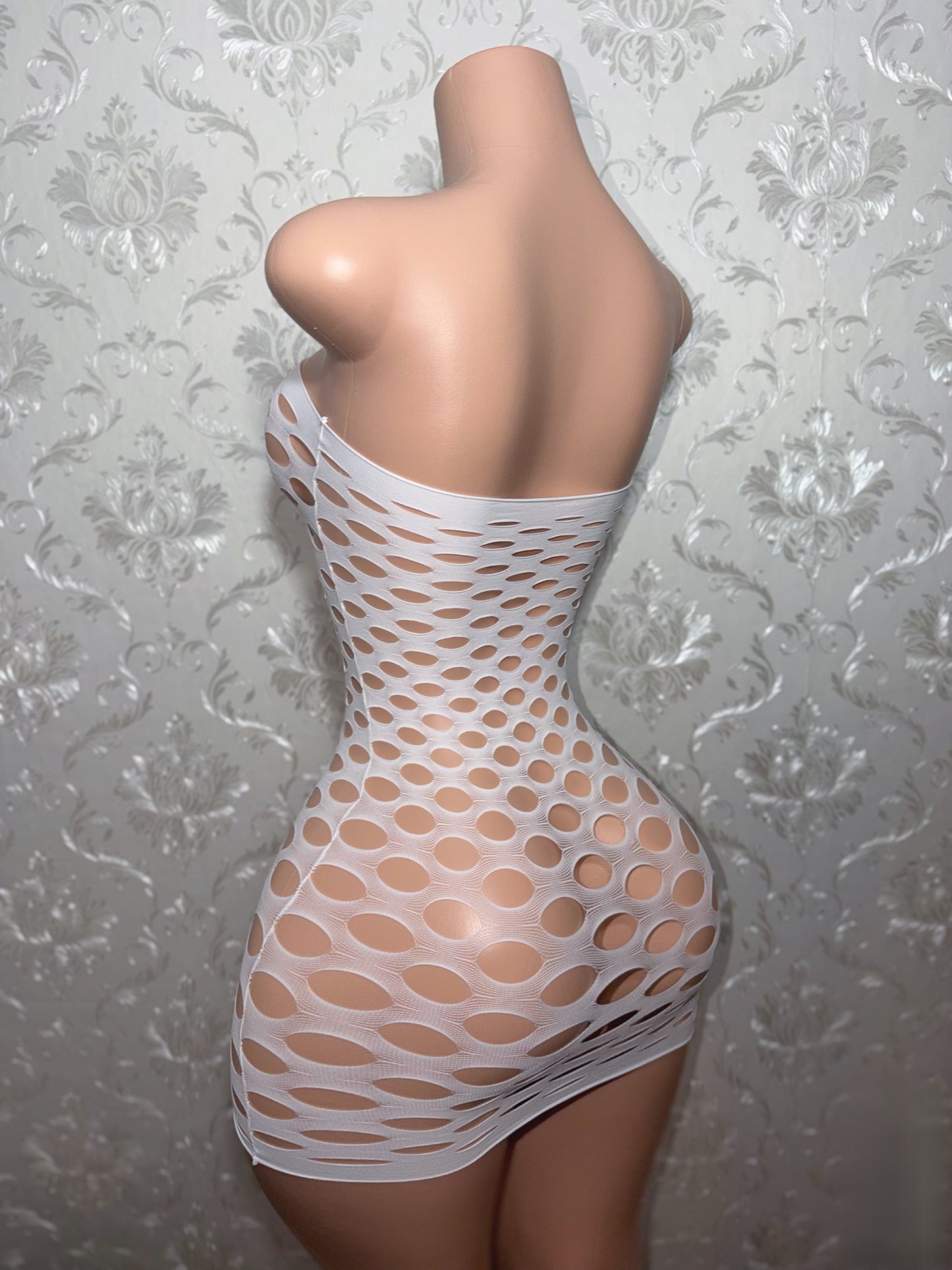 Money Maker Fishnet Dress Fits XS-XL