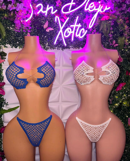 Ravyn 2 — Mesh 2 Piece Bikini Optional Rhinestones