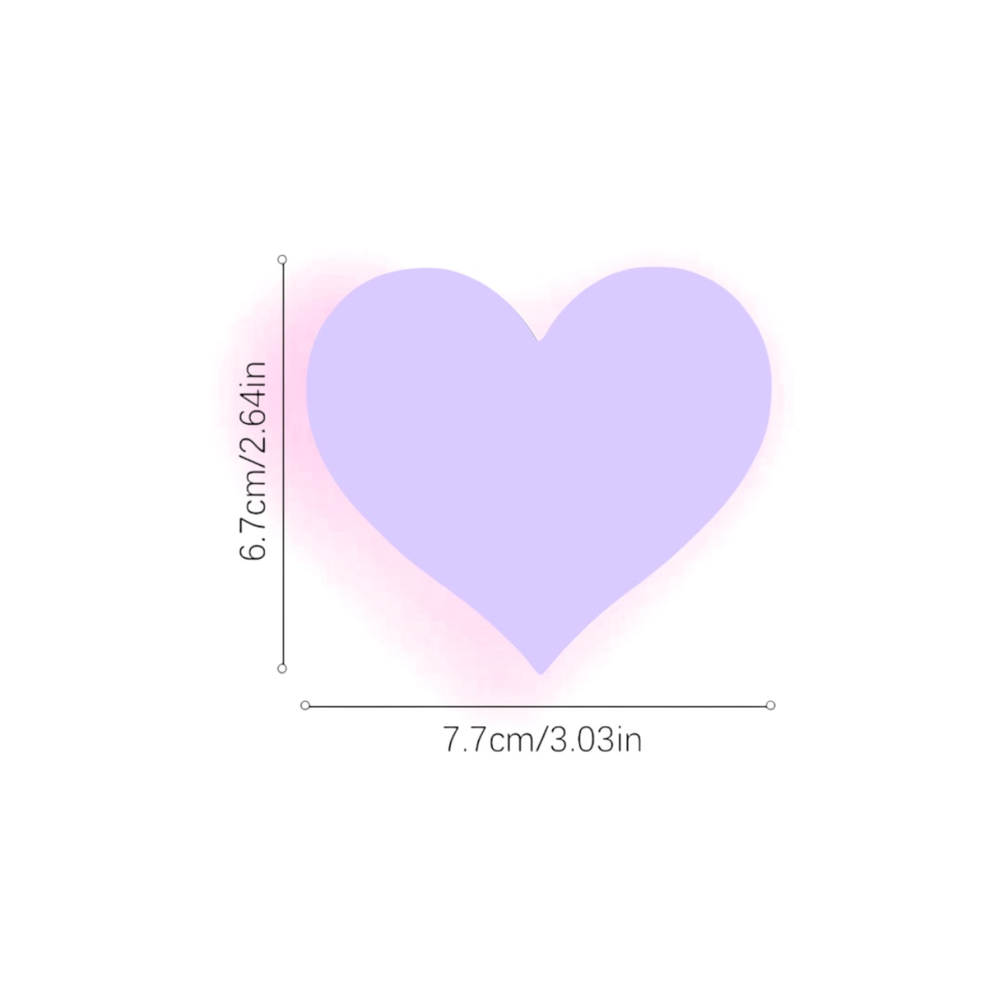 Heart Pasties - Solid Colors 1 Pair