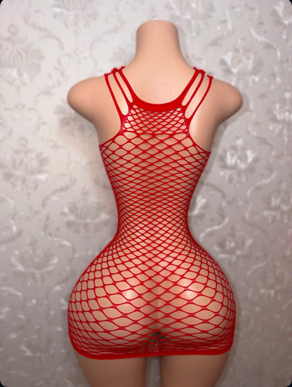 Body Fishnet Bodycon Dress One Size Fits All