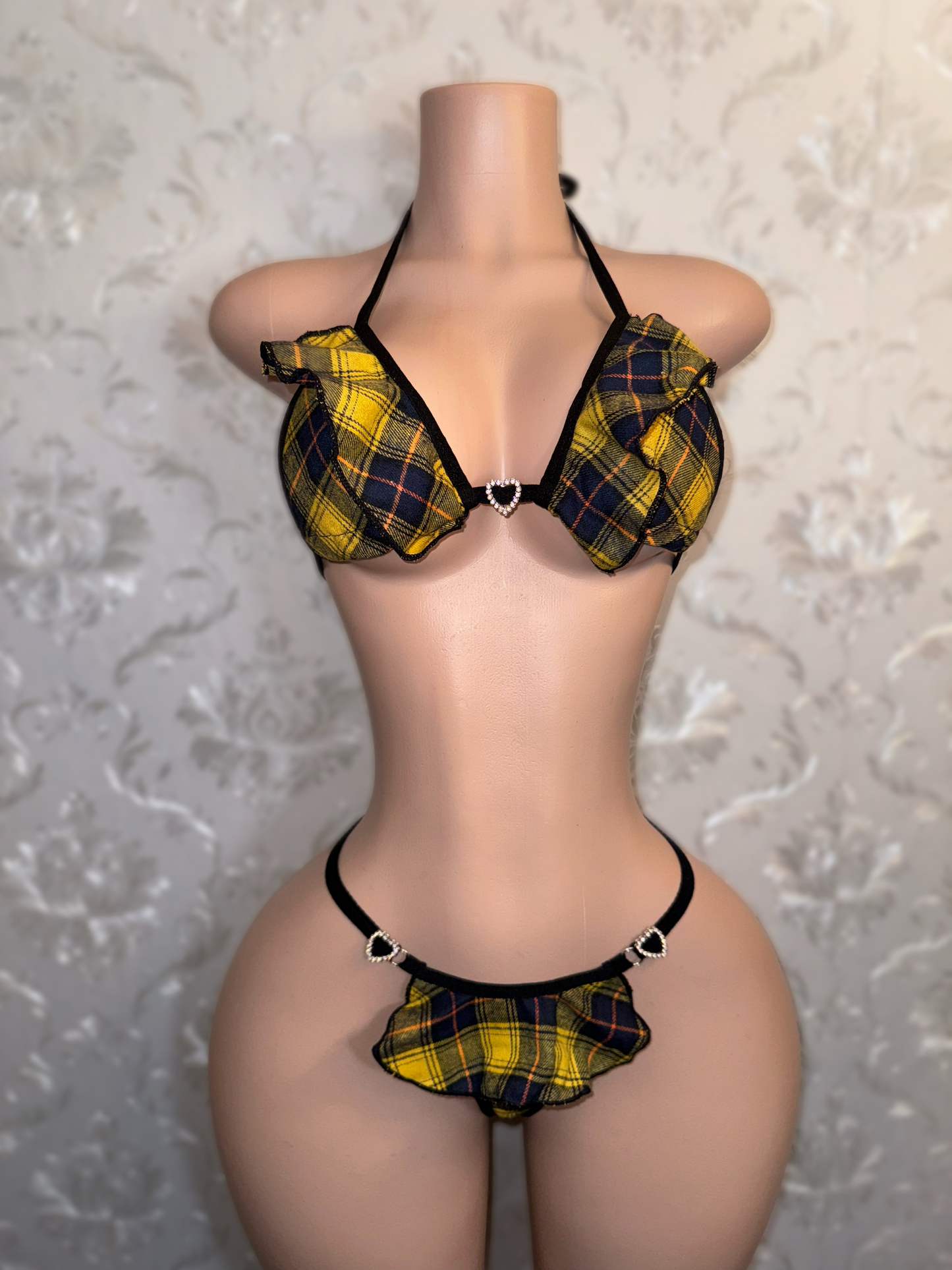 Clueless School Girl Plaid Bikini