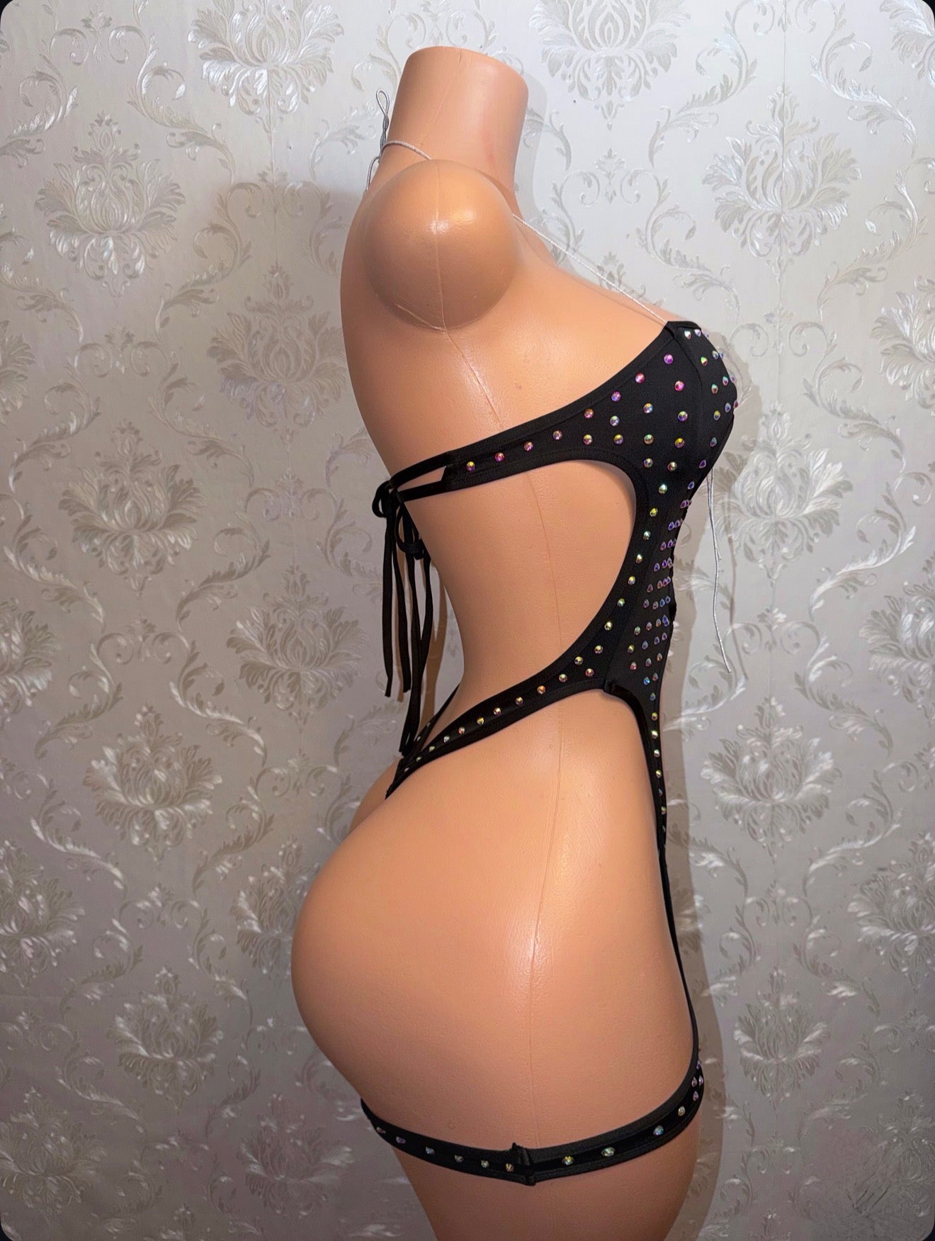 Brooklyn Rhinestone Romper Fits S-L