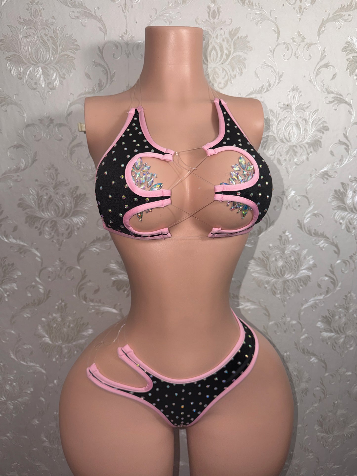 Mamacita Bikini With Lex Fishnet 4 Piece Set