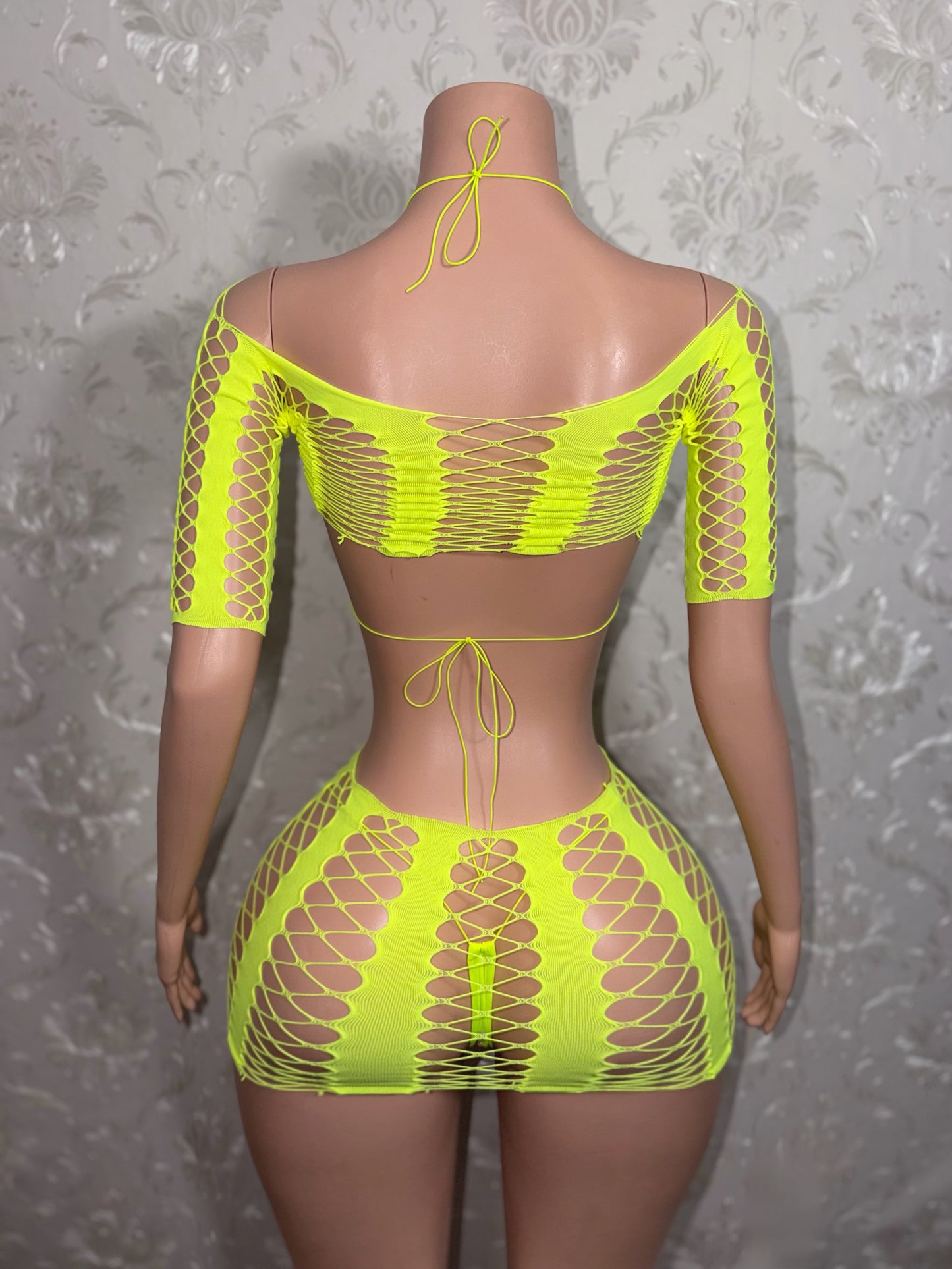Karma Electra 4 Piece Fishnet Skirt Set Fits XS-L