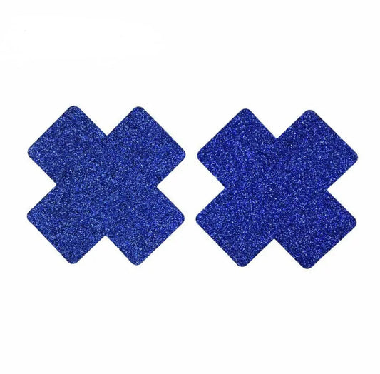 Glitter Pasties Silver Cross