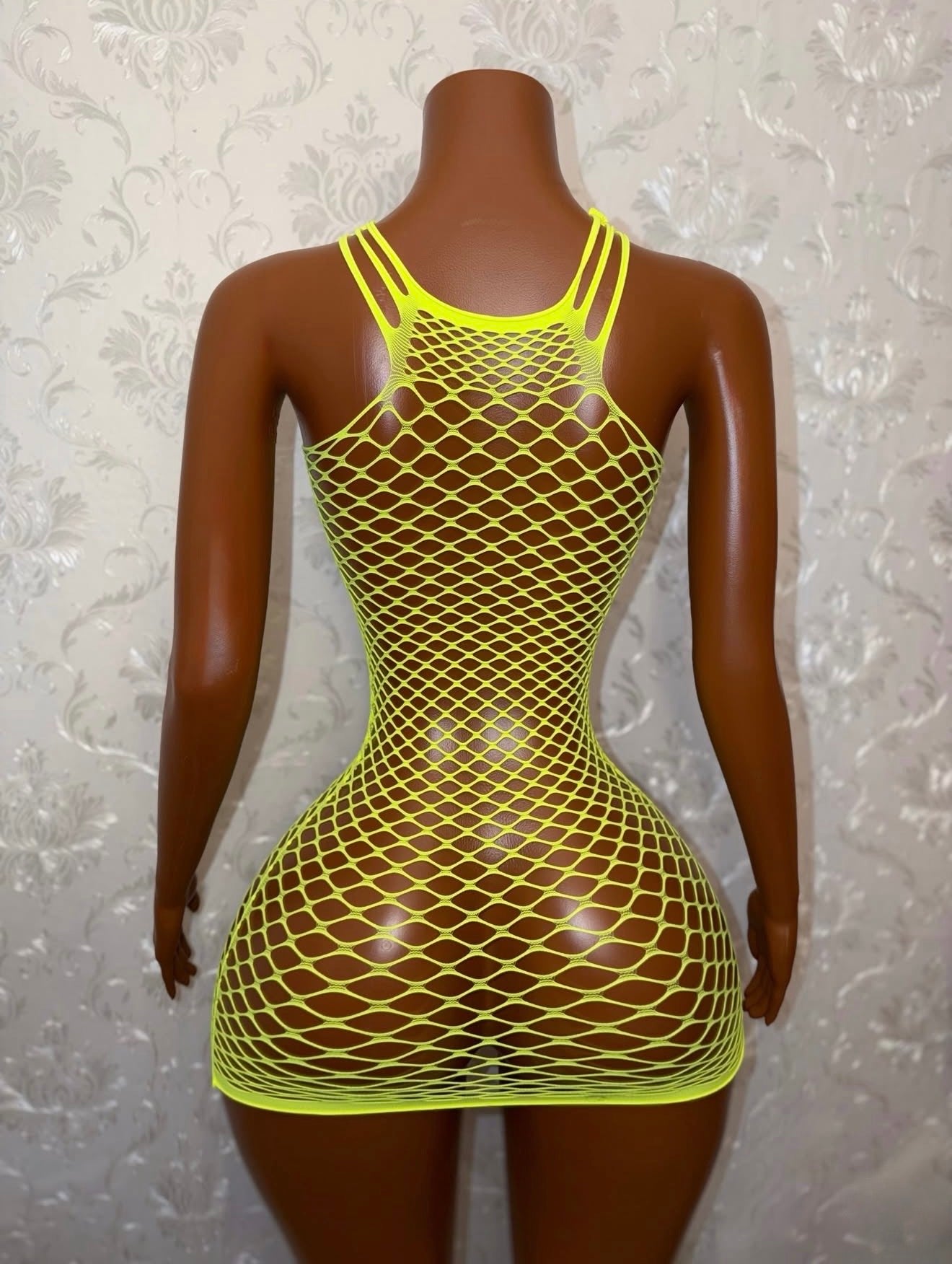Body Fishnet Bodycon Dress One Size Fits All