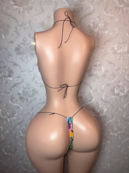 Fruity Pebbles — Triangle Bikini with Rhinestones