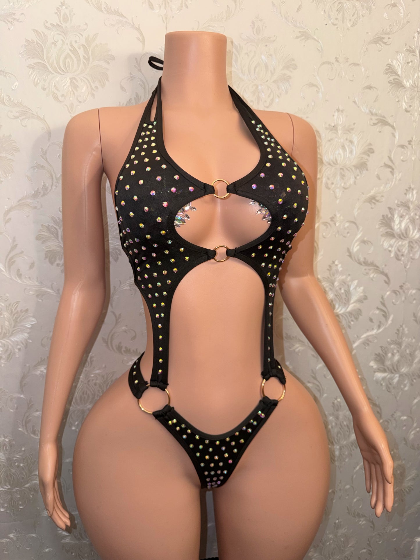 Shadé Rhinestone One Piece Fits S-M