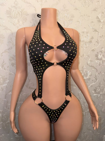 Shadé Rhinestone One Piece Fits S-M