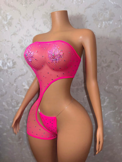 Boss Chick 2 Mesh Romper Set Fits XS-L