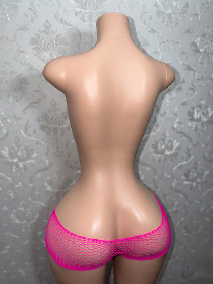 Low Rise Cutoff Fishnet Shorts Fits XS-M