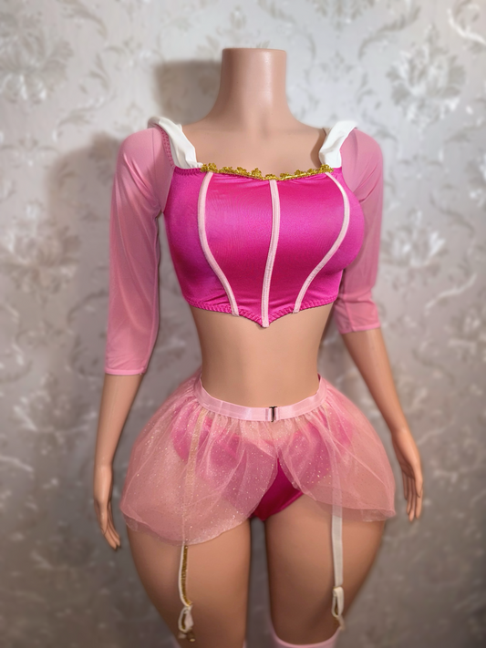 Sleeping Princess Sexy Cosplay 4 Piece Set