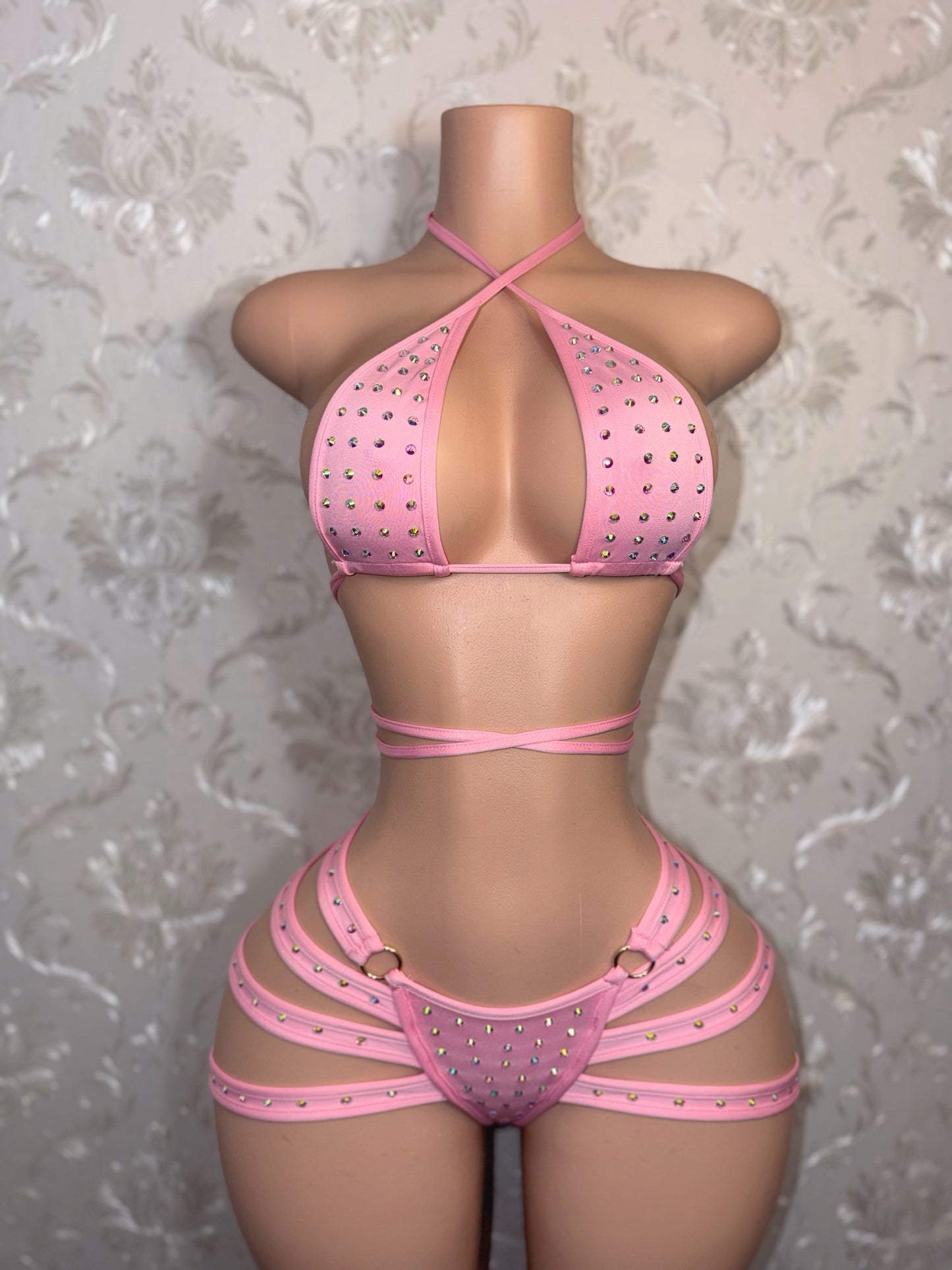 Georgia Peach Booty Cage Shorts Set Fits S-L