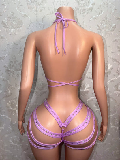 Georgia Peach Booty Cage Shorts Set Fits S-L