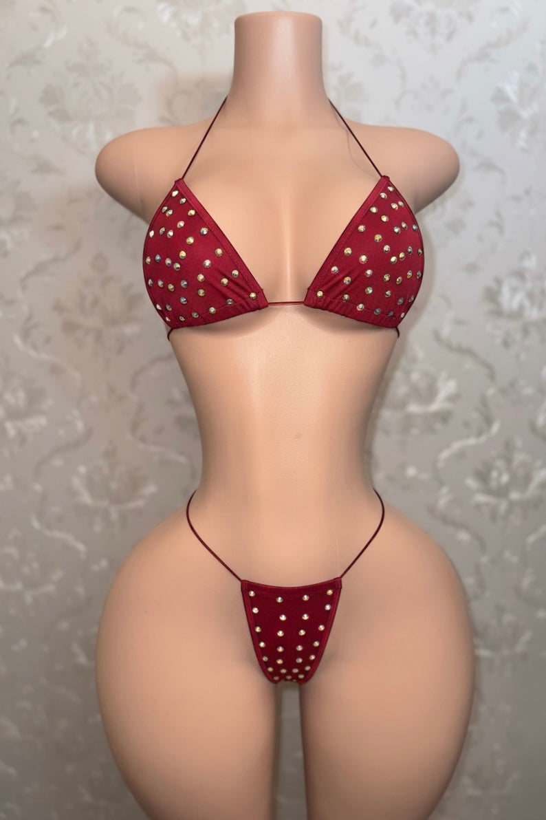 Martina Rhinestone Bikini Fits XS-XL