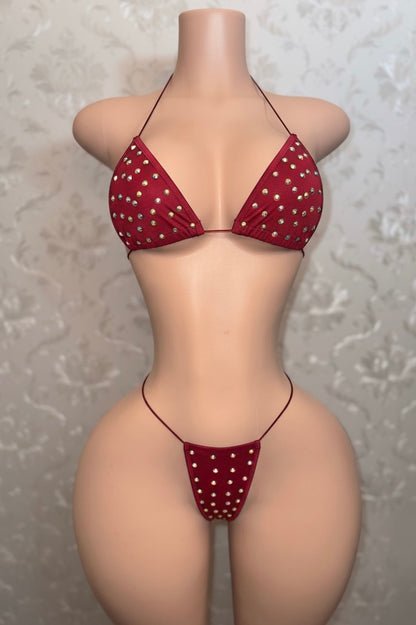 Martina Rhinestone Bikini Fits XS-XL
