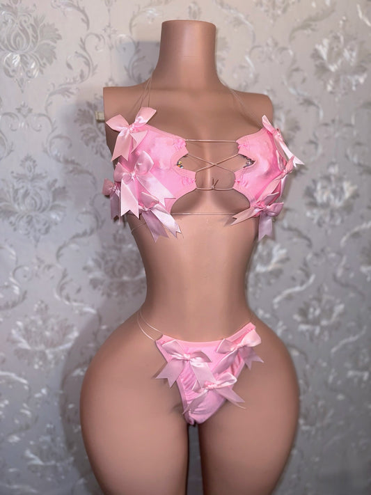 Lil Ho Peep — Extra Bows 2 Piece Bikini Set