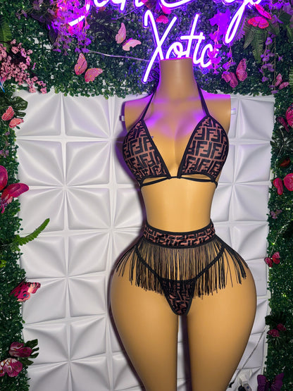Yvette — 3 Piece Bikini Set with Tassels