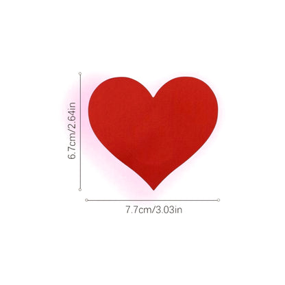Heart Pasties - Solid Colors 1 Pair