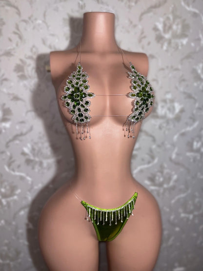 Dripping In Diamonds — Crystal Bikini Birthday Set